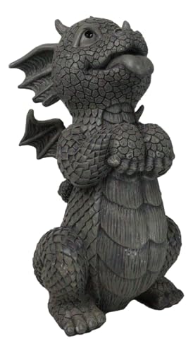 Ebros Whimsical Garden Dragon Begging for Attention Statue 10.25