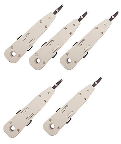 Image of FEDUS Punch Down Krone Type Telephone Professional Cat5 /cat5e Insertion LSA Mounting IDC Socket Tool (Grey) Pack of 3