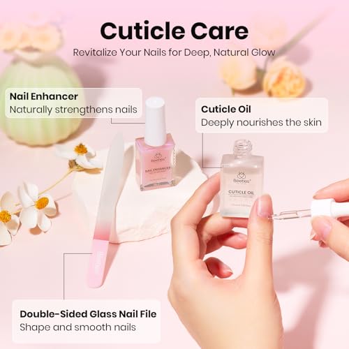 Image of Beetles Gel Polish Remover Kit Nail Care Kit Nail Prep Set Cuticle Oil Cuticle Remover Nails Strengthener 14pcs Manicure Tools Glass Files Removal Foil Wraps Cuticles Trimmer Pushers Gift for Women