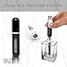 Travel Perfume Atomizer Refillable - Portable Easy to Fill Perfume and Cologne Fine Mist Mini Travel Size Atomizers - Fits Perfect in Your Pocket or Purse - 6 Piece Pack of 5ML (Black)