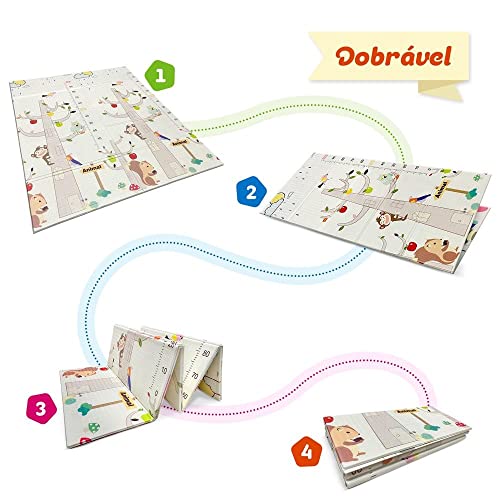 Tapete infantil dobrável XPE 1,80 x 1,50 m Comtac Kids 4568