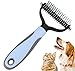 fogman 毛玉取り ペットコーム ムダ毛取り ペットブラシ 抜け毛 犬 猫 痛くない 短毛 長毛