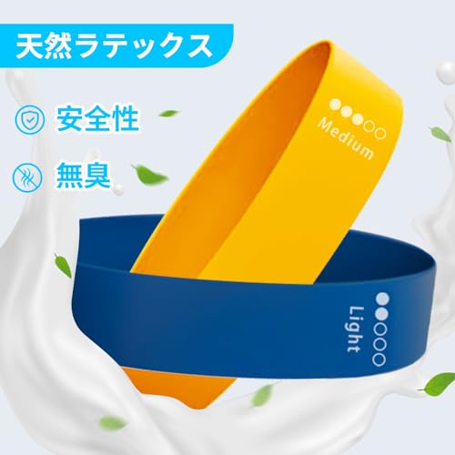 roseddy トレーニングチューブ ゴムバンド 筋トレ ゴムチューブ 天然ラテックス ゴムバンド チューブ トレーニング 5本セット 自宅 筋トレ ゴム バンド 美尻 トレーニングバンド リハビリ ゴムバンド ストレッチバンド 3枚目