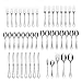 Oneida Silverware Set For 8, Flight 45-Piece Everyday Flatware Set with Serving Utensils, Service For 8, 18/0 Stainless Steel, Dishwasher Safe, Knives Spoons and Forks Set, Dining (Silver, 45 pieces)