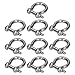 Acouto Screw Pin Shackle 304 Stainless Steel Duty Bow Shackle for Chain Wire Rope Connector in Industrial Applications (10pcsM8)