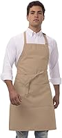 Chef Works Unisex Butcher Apron - Durable 65/35 Poly/Cotton Kitchen Apron w/ Adjustable Fit, Large Pocket for Chefs & Servers (4.6 Stars)