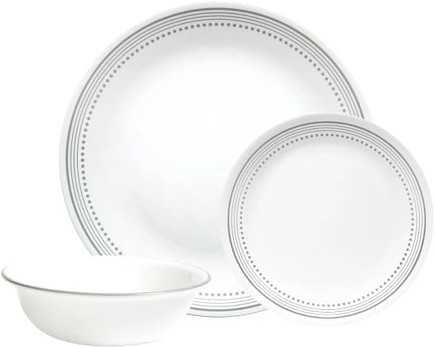 Corelle® Mystic Gray 12-piece Dinnerware Set, Service for 4