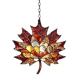 Fenêtre receveur soleil | Feuilles ornementales en érable de recettes légères, décoration de Thanksgiving, ornements d'art mural décoratif pour balcons de mur de j