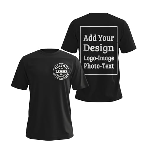 Custom T Shirts Bulk Customized T Shirts for Men Women Personalized Cotton Tee with Logo/Photo/Text