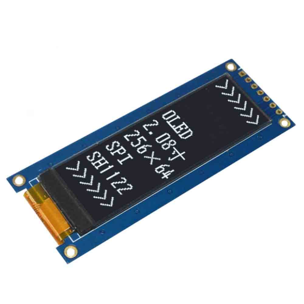 2.08 inch OLED LCD display module 256x64 driver SH1122 interface SPI (white)