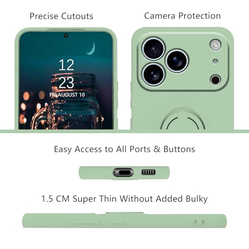 Coque silicone iPhone 17 Pro Max vert l'accessoire magnétique de vos trajets
