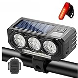 YSNFDN Lampe de Vélo pour Bianchi Pico Chrono, Éclairage Avant et Arrière, Étanchéité, Rechargeable, Visibilité Haute, Sécuritaire pour Cyclisme Nocturne, Durable