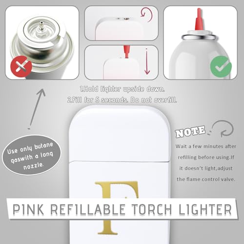 Encendedor de llama torch dorado elegante para mujer miniatura 3