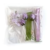 ミニバラとパールのコサージュキット パープル