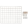 GUOXIANG Fotowand van draadgaas, roségoud, fotogaas, roosterwand en roosterrek, fotowand decoratie, memobord, hangende…