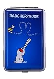 Elegantes, kleines Zigarettenetui mit verschiedenen Motiven (Motiv 15) - Blau - Zigarettenbox Zigarettenschachtel Zigarette Etui Damen Herren