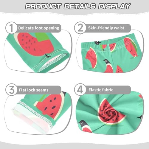Toddler Girls Leggings Printed Yoga Pants Leggings Watermelon Bird for Kids3