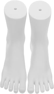 VALICLUD 2 Piezas Soporte de Exhibición de Pies de Maniquí para Calcetines y Zapatos de Portátil para Joyería y Accesorios para Tiendas y Fotografía Color Blanco