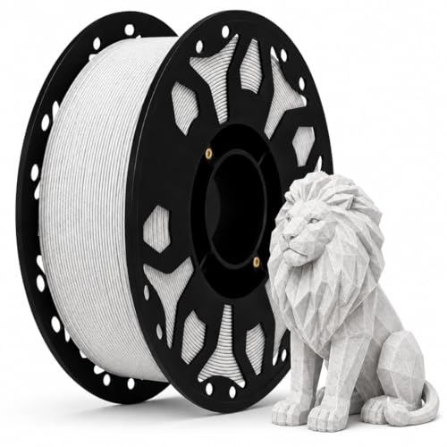 Image of FILAMONT PLA+ 3D Printer Filament 1.75mm, High Strength & Low Warp Printing Material, Dimensional Accuracy ±0.02mm, Vacuum Sealed with Desiccant, 1kg Spool (Marble)