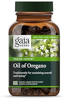 Gaia Herbs Oil of Oregano - Immune and Antioxidant Support Supplement to Help Sustain Overall Well-Being - with Oregano Oil, Carvacrol, and Thymol - 120 Vegan Liquid Phyto-Capsules (60-Day Supply)