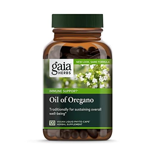 Gaia Herbs Oil of Oregano, Vegan Liquid Capsules, 120 Count