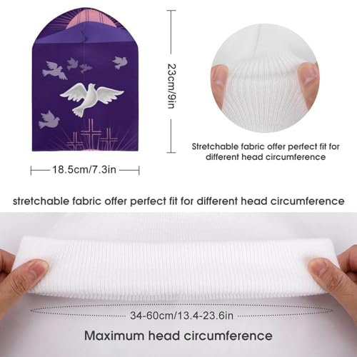 Shavout Pentecost Kids Beanie Hat for for Girls Boys Children Cap Winter Knitted Chemo Cancer Headwear Accessories Gifts Decoration Black2