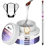 Morovan Hard Gels LED/UV Builder Nail Gel Sculpting Extension Strengthen UV Art Manicure Set with Forms