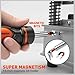 HORUSDY Magnetic Portable Screwdriver Bit Set: 8-in-1 Ratcheting Screw Driver Includes 1/4”Bit Driver Holder, 7 Screwdriver Bits with Phillips, Slotted, Square, Hex, for Garage & Daily Repair