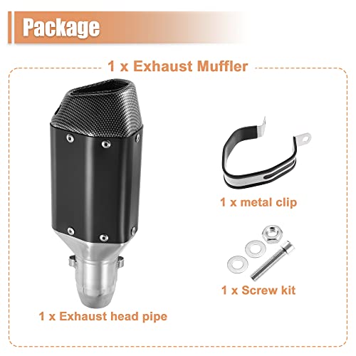 A ABSOPRO 1 Set Silenziatore Scarico Tubo Kit