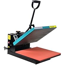 Fancierstudio Industrial-Quality Digital 15-by-15-Inch Sublimation T-Shirt Heat Press, Green Black