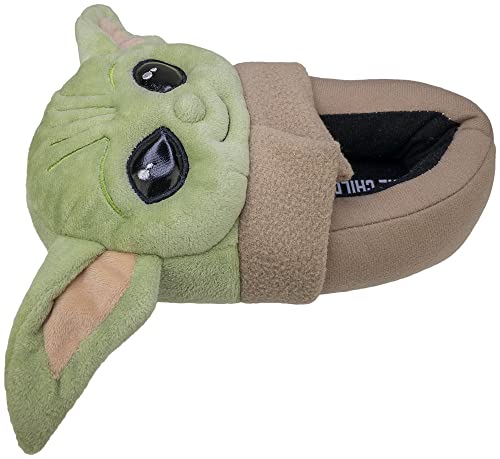 Star Wars The Mandalorian, Grogu Baby Yoda Boys Slipper Full Body, Kids Size 2/3 #TOP3