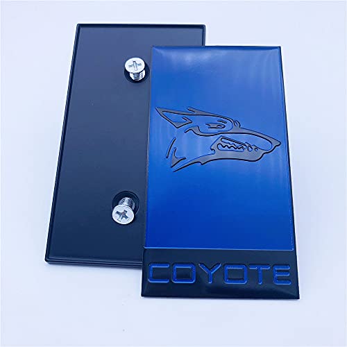 Forten Kingdom 1Pc Metal Blue And Black Coyote Logo Fits For Car Front Grille Grill Hood Badge Emblem With Screw Icon (Blue) #TOP3