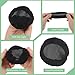 MBAIYO 6pcs Fabric Headphone Ear Covers, Black Washable Ear Pad Covers Stretchable Earcup Spandex Headphone Protector Sweat Headset Cloth Fit 3.5