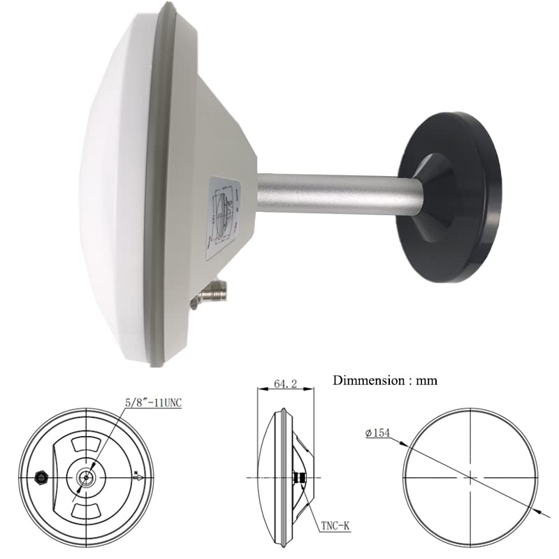 Full Band GPS Antenna for GPS RTK GLONASS BD high Precision Galileo GNSS Measurement with Magnetic Base