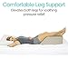 Xtra-Comfort Leg Elevation Pillow for Sleeping, Swelling, Post Surgery - Memory Foam Bed Wedge Pillow- Support Cushion for Pregnancy, Leg, Foot Rest