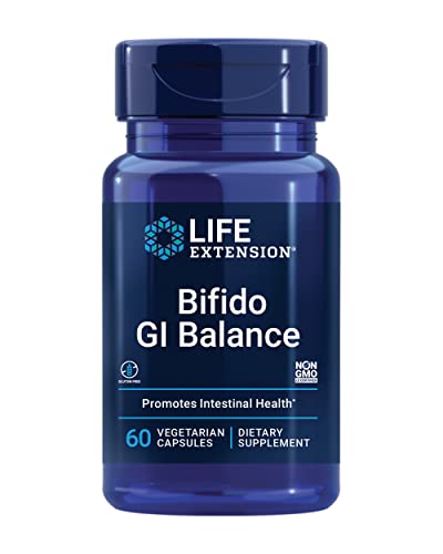 Life Extension Bifido GI Balance - Probiotics Bifidobacterium Longum BB536 (2 Billion CFU) Supplement Pills – Support Healthy Gut & Digestive Health – Gluten-Free, Vegetarian – 60 Capsules