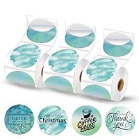 MUNBYN 50mmx50mm Holographic Thermal Sticker Labels, Self-Adhesive Round Thermal Labels, Multi-Purpose For DIY Logo Design, QR Code, Name Tag, Inventory-400/1 Roll