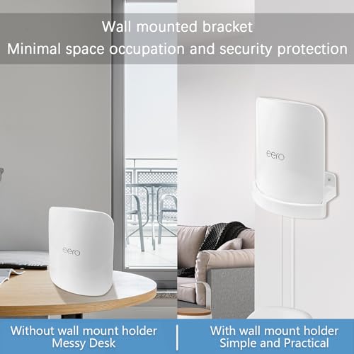 Support mural pour eero Max 7 HOLACA lot de 2 supports blancs robustes - 7