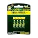 Go Green Power Inc. AAA Alkaline Batteries, 4 Count