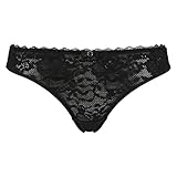 Dies ist, was Sie brauchen, wenn Sie sich täglich wohlfühlen möchten. Der Strechtstoff passt auf Ihrem Körper perfekt. Die halbtransparente Spitze und das Blumenmotiv sind sehr romantisch. Tragen Sie ihn mit einem passenden BH für einen kompletten Look. Diese Größe fällt klein aus.