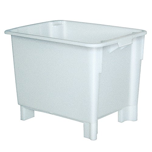 BRB Drehstapelbehälter, LxBxH 800x600x600 mm, 170 Liter, weiß, lebensmittelecht