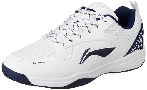 Li-Ning Unisex-Adult Ultra Power Non-Marking Badminton Shoe|Indoor Sports|Stability Heel, Prototypical Sole, Lightweight Shoe (White/Navy,UK 9) (B0CG373HCM) Amazon Price History, Amazon Price Tracker