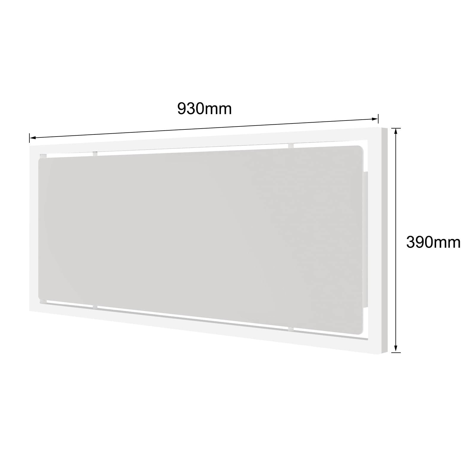 Riscaldamento a infrarossi, montaggio a soffitto, 1190 Watt, riscaldamento a raggi infrarossi con illuminazione a LED, riscaldamento a infrarossi, soffitto con termostato, telecomando, riscaldamento