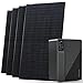 Produktbild Solarway® All In One Balkonkraftwerk mit Speicher 2000W komplett Steckdose - 2,56 kWh Marstek Jupiter C Speicher - Solaranlage Komplettset - 500W bifaziale Solarmodule & Marstek Speicher