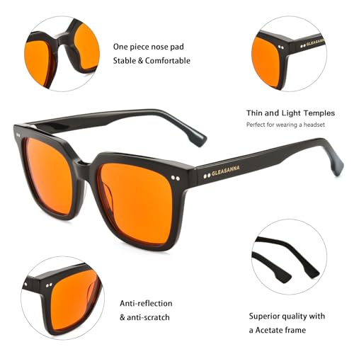 Image of 99.9% Blue Light Blocking Glasses, AR Coating, Computer Screens Gaming for Men Women, Stop Eyestrain, Better Sleep