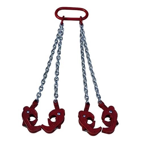AGAGA Chain Slings 0.5Ton Claw Without Chain for Drum Lifter Clamp Bucket Barrel Oil Tank Can Sling for Engine Hoist