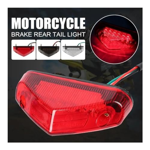 Moto Tail Lights feu arrière universel stop clignotant ATV 12V