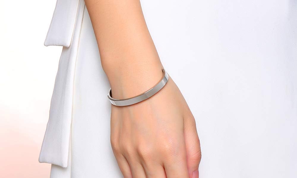 Bracelets Custom Bracelet for Women Personalized Inspirational Jewelry Mantra Cuff Bangle Friend Encouragement Gift for Her - Image 3