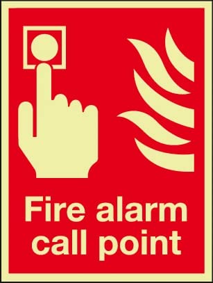FIRE ALARAM Call Point PHOTOLUMINESCENT SIGNPVC Waterproof Metallic Matte Finishing Sticker Safety Sign Signature (Factory... - Review, Price and Buying Guide
