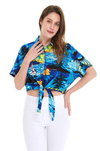 Image of Hawaii Hangover Family Matching Hawaiian Clothes, Sunset Blue | Family matching Hawaiian outfits, Sunset Blue, lightweight rayon, machine washable, tropical print, luaus, cruises
